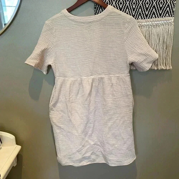 POLYGRAM TAN BEACH DRESS M - Picture 2 of 4